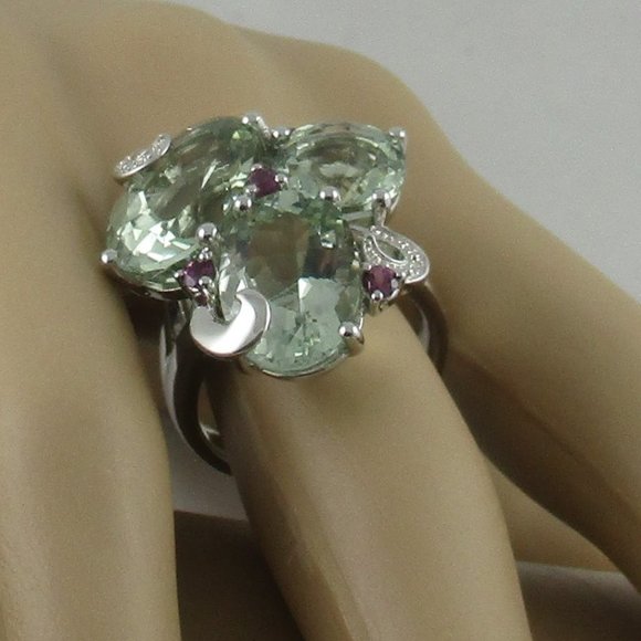 14.45ct Prasiolite European Ring - Picture 10 of 12